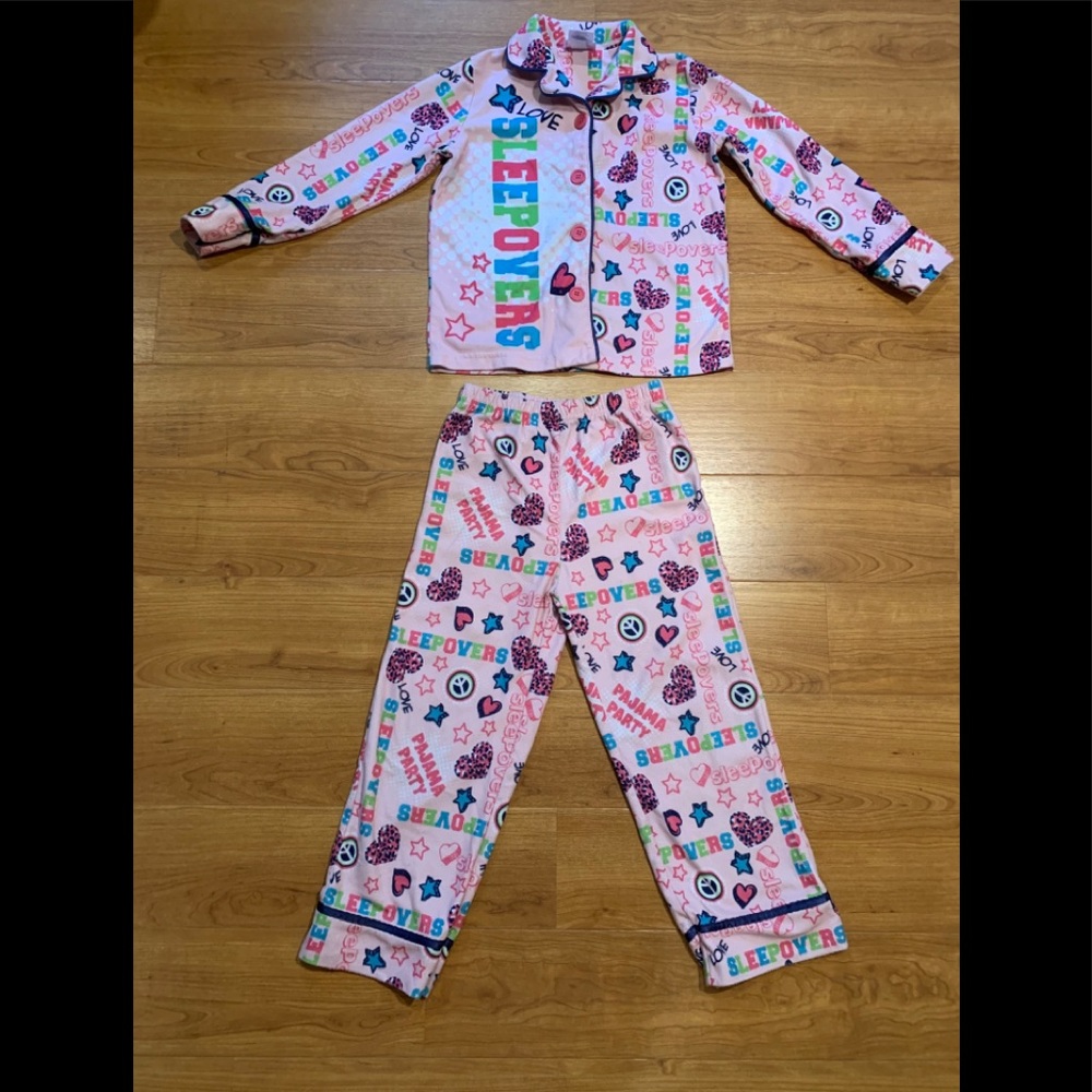St. Eve Button Pajamas Set Girl 6/6X